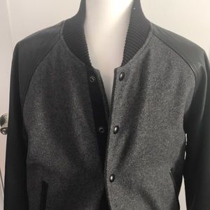 Men’s Varsity Jacket wool and leather